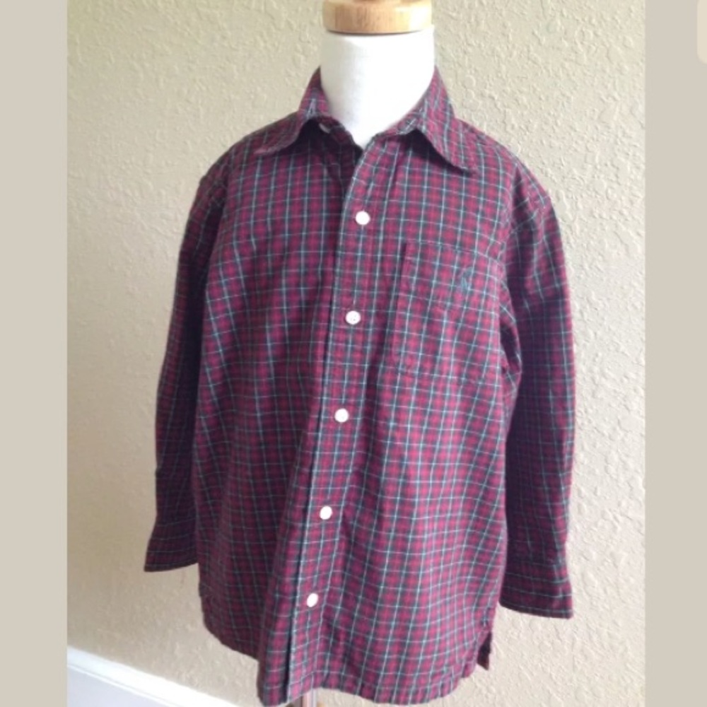 Ralph Lauren Red & Green Plaid Button Down Oxford